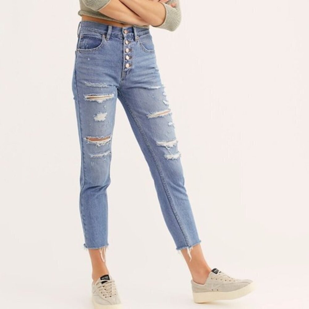 Free People Blossom Rigid Skinny Jeans. 26